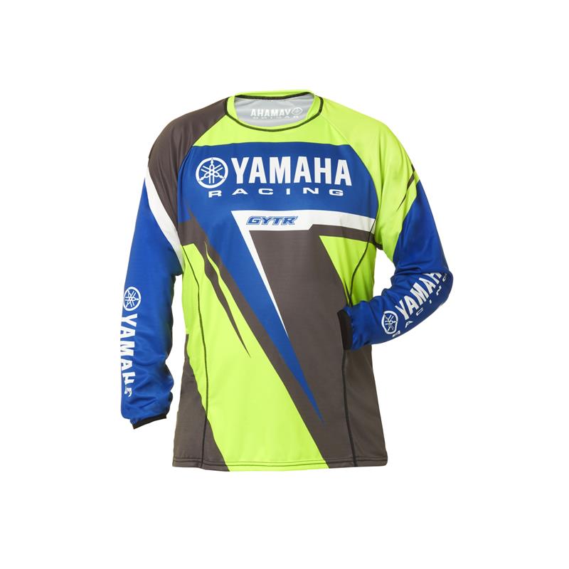 Tricou Motocross Yamaha Racing Mx Culoare Albastru/verde/maro Marime Xl